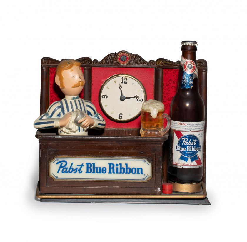 PABST BLUE RIBBON  Barman - années 1960 Fonte peinte