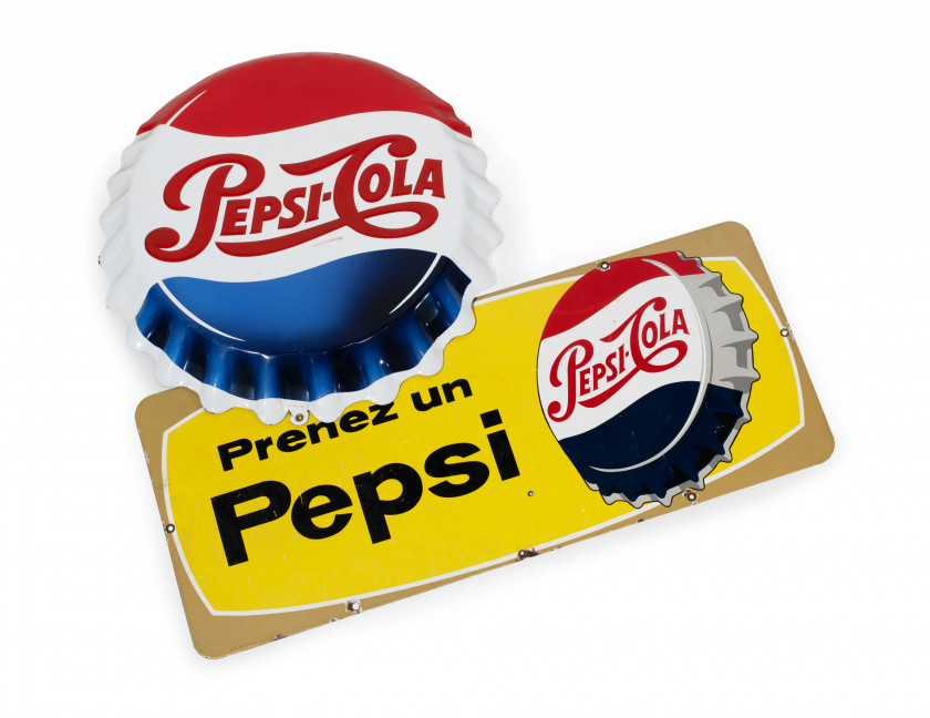 PEPSI COLA  Lot de deux plaques