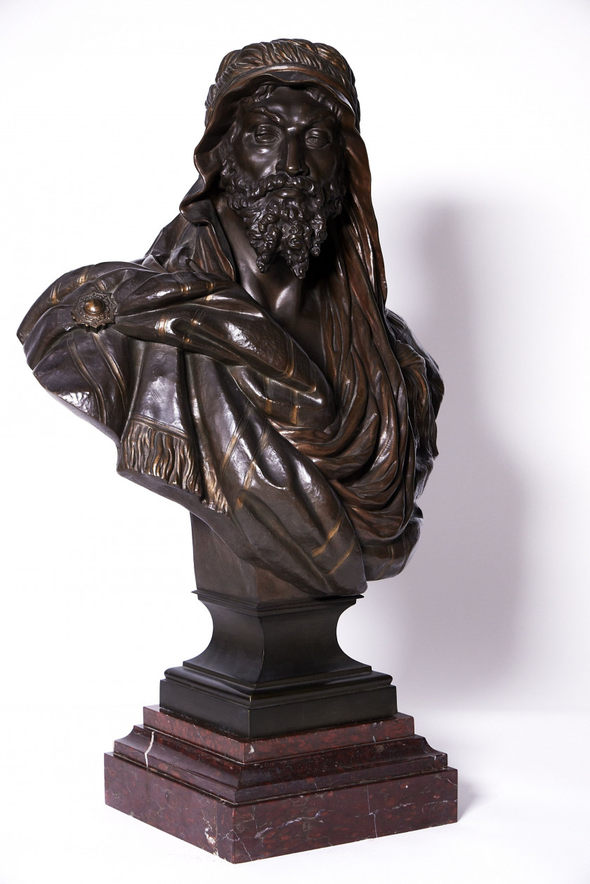 Adèle d'AFFRY 1836-1879 Chef Abyssin Bronze