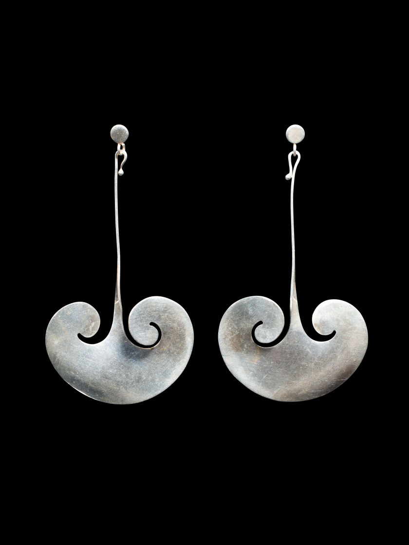 Vivianna Torun BÜLOW-HÜBE 1927-200 Paire de boucles d’oreilles – circa 1960