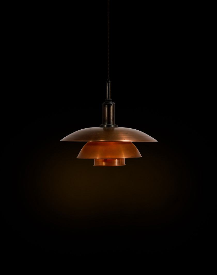 Poul HENNINGSEN 1894-1967 Suspension mod. PH 4/4 PATENTED - circa 1930