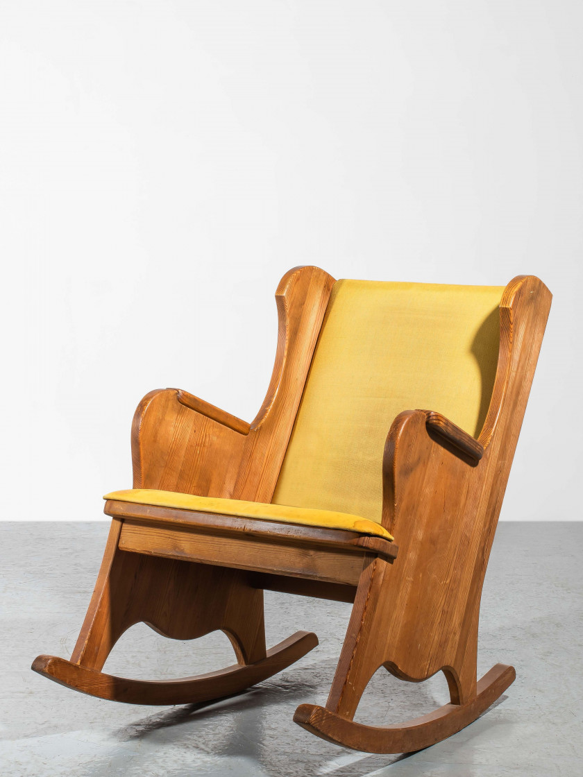 Axel Einar HJORTH 1888 - 1959 Fauteuil à bascule « Lovö » - circa 1930