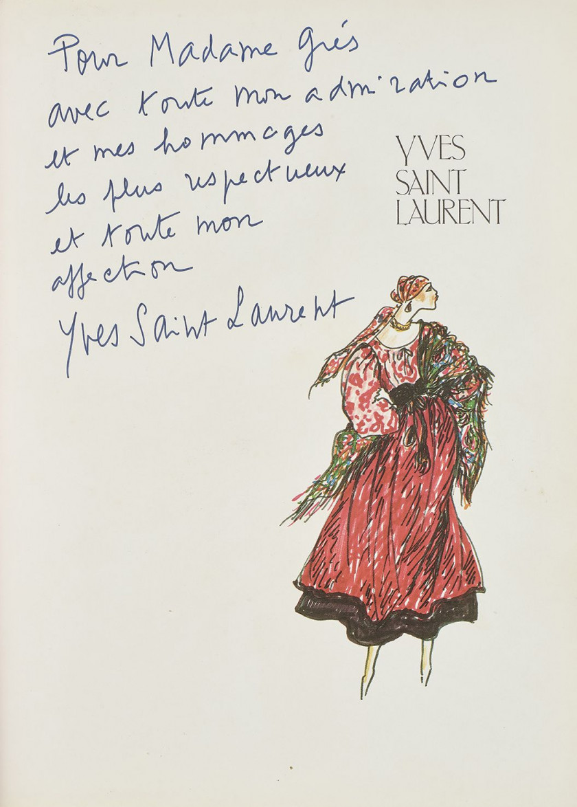 Invitation Marlène Dietrich Mouchoir en soie imprimée Samedi 15 février 1964