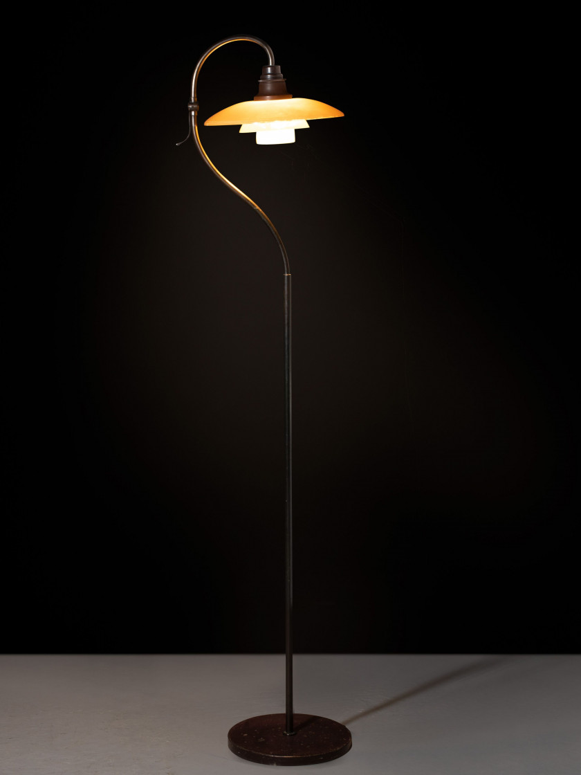 Poul HENNINGSEN 1894-1967 Lampadaire dit « PH Question Mark »PATENTED – circa 1935