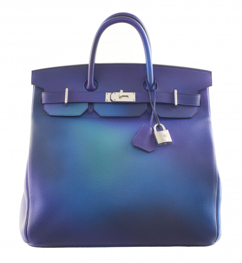 HERMÈS Édition Limitée 2020  Sac HAUT À COURROIES COSMOS 40 Veau Togo Bleu Nuit Garniture métal argenté brossé  HAUT...