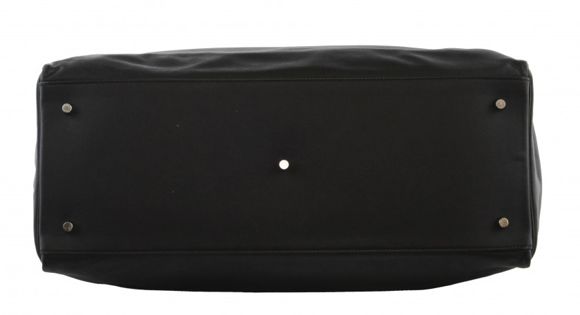 ¤ HERMÈS 2013  Sac KELLY RELAX 50 Veau Swift noir Garniture métal argenté palladié  KELLY RELAX 50 bag Black Swift cal...