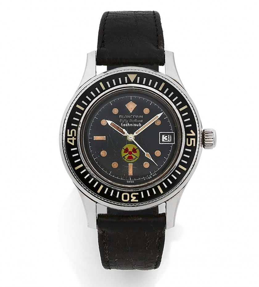 BLANCPAIN revendu par Technisub Fifty Fathoms " No Radiations " N° 301408 Vers 1965