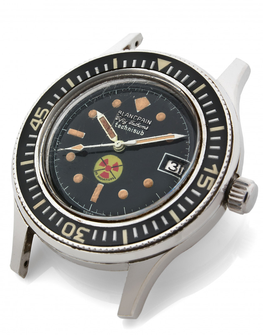 BLANCPAIN revendu par Technisub Fifty Fathoms " No Radiations " N° 301408 Vers 1965