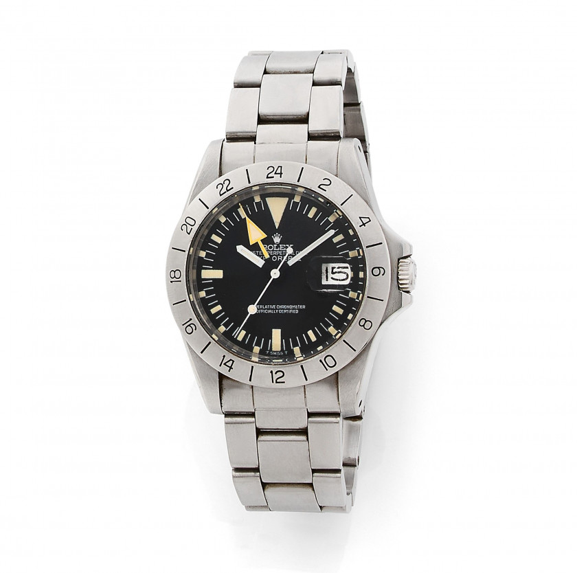 ROLEX Explorer II " Freccione", réf. 1655, n° 4063726 Produite vers 1975 et vendue à Djibouti le 23.12.1983