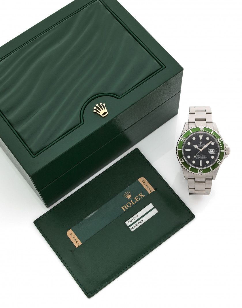 ROLEX Submariner Date "Kermit", réf. 16610LV, n° M545048 Vers 2008