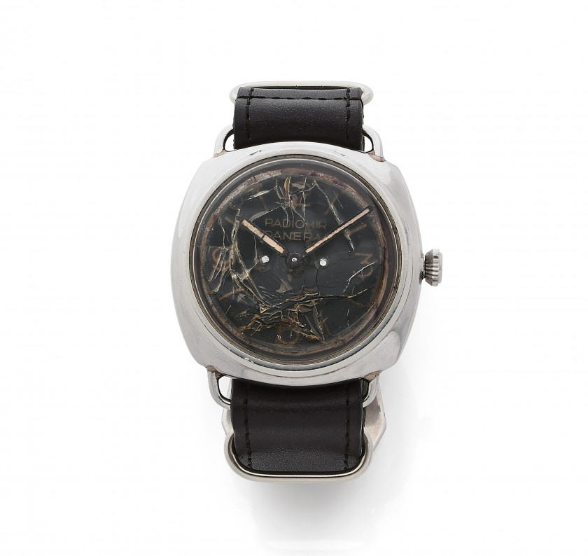 PANERAI/ROLEX Radiomir "Plastic rivet dial", réf. 3646 / Type C, n° 1010106 Vers 1942/1943