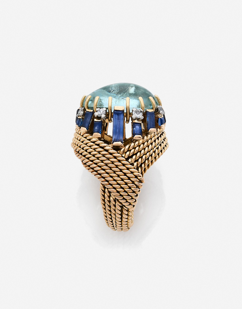 STERLE (Attribuée à)  Bague