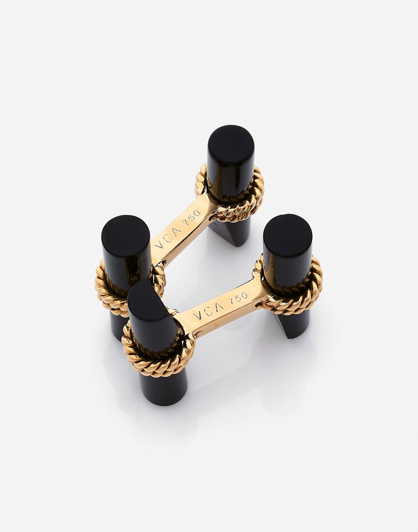 VAN CLEEF & ARPELS  Paire de boutons de manchette