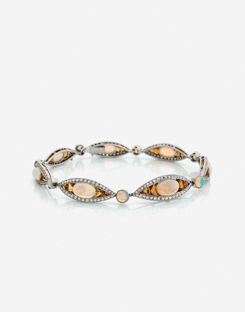 Bracelet - collier de chien Art Déco