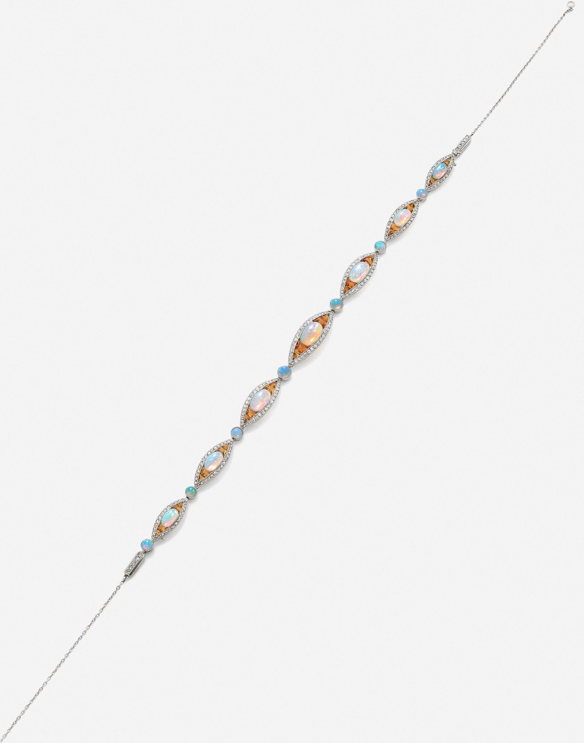 Bracelet - collier de chien Art Déco