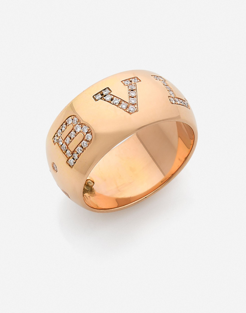 BULGARI  Bague demi-jonc