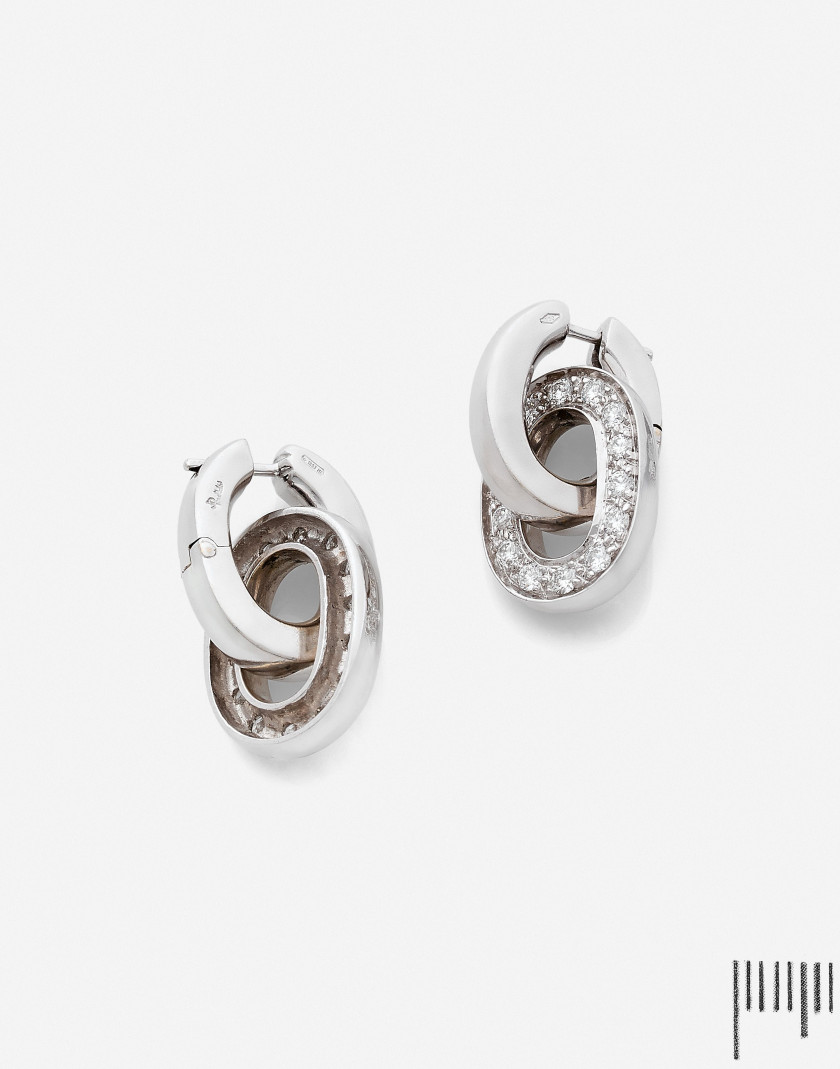 POMELLATO  Deux paires de boucles d'oreilles