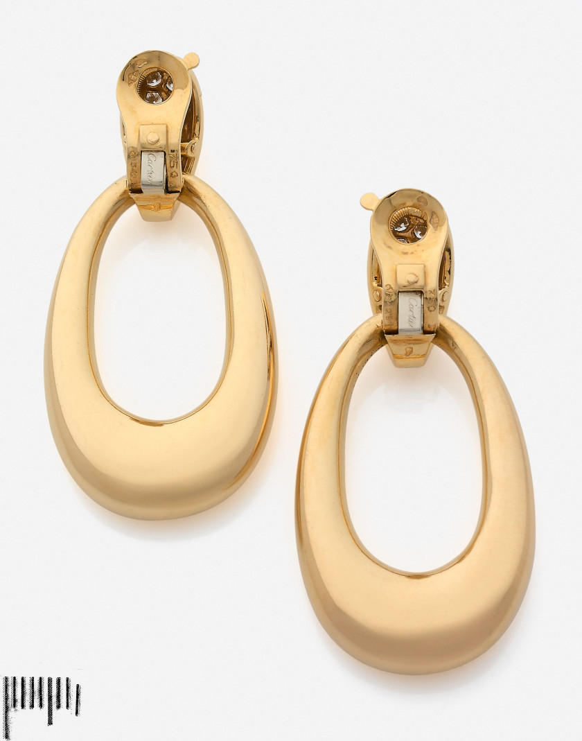 CARTIER  Paire de pendants d'oreilles