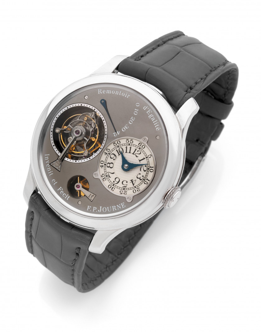 ¤ F.P. JOURNE Tourbillon Souverain Ruthenium Edition limitée à 99 exemplaires, n° 28/99-01T Vers 2003