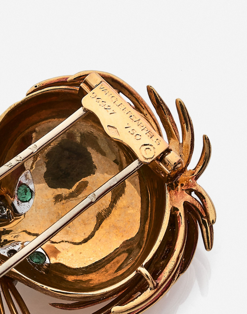 VAN CLEEF & ARPELS  Clip de corsage "Lion ébouriffé"