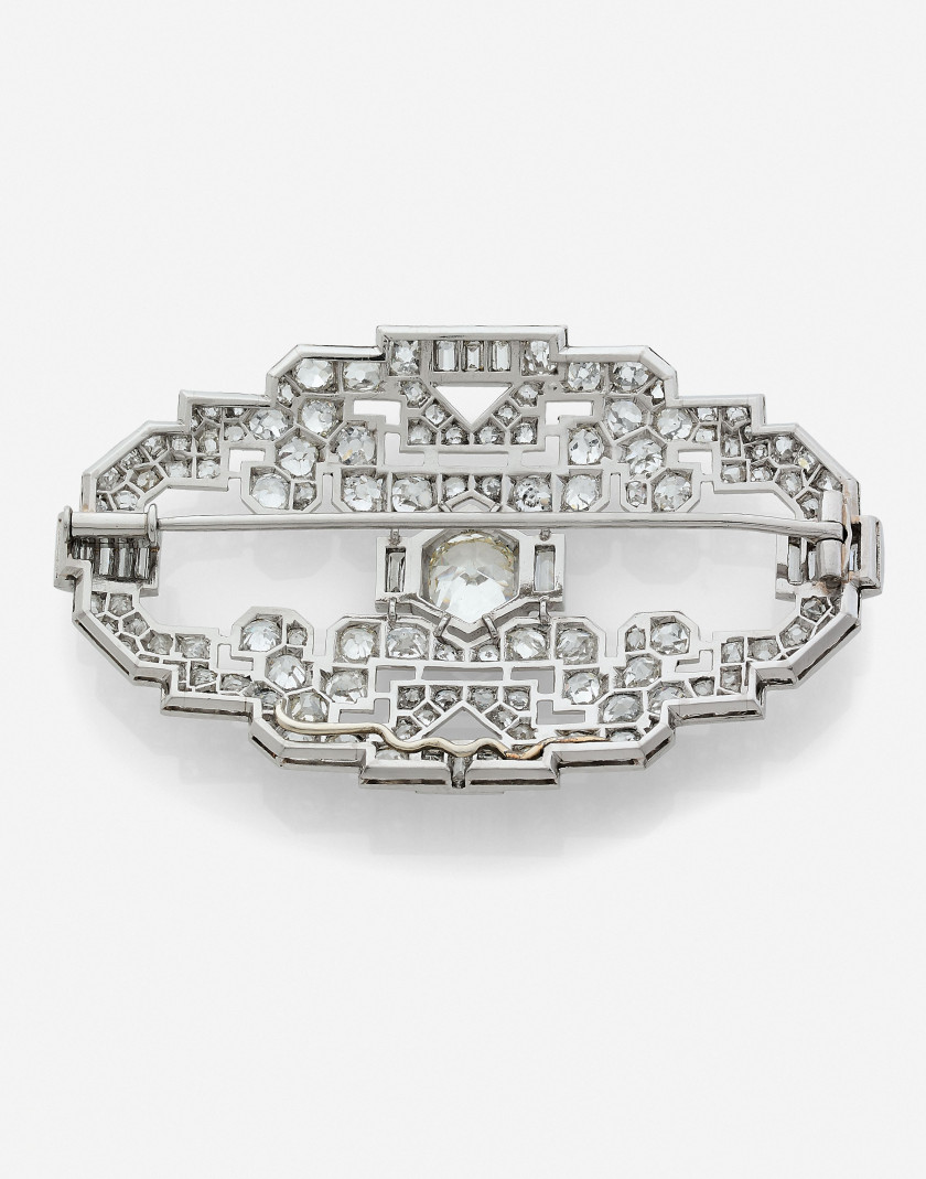 Broche plaque