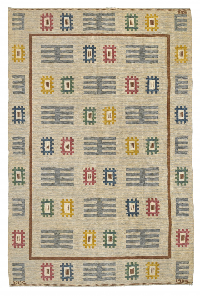 Anna-Greta SJÖQVIST  Tapis - 1965