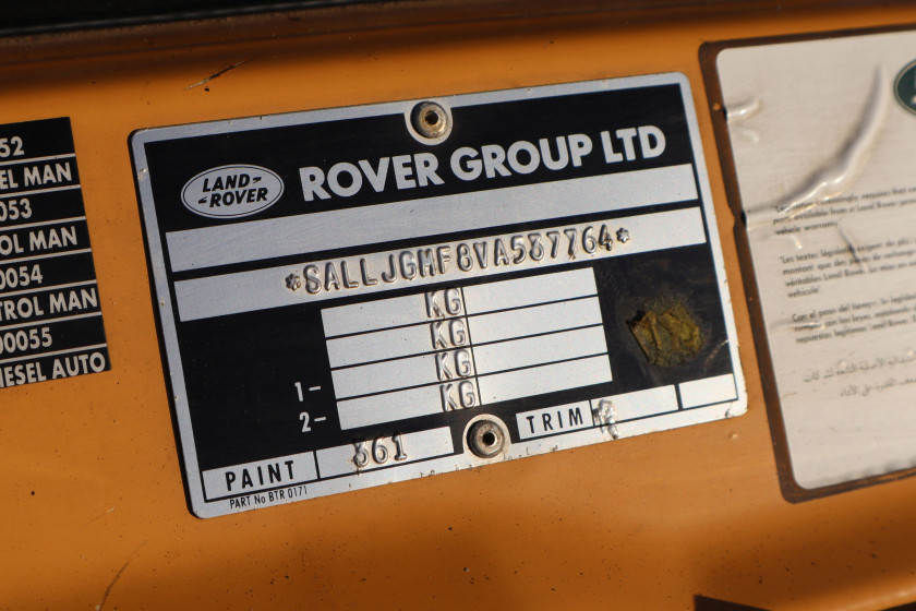 1997 Land Rover Discovery 300 TDi Camel Trophy Mongolie  No reserve