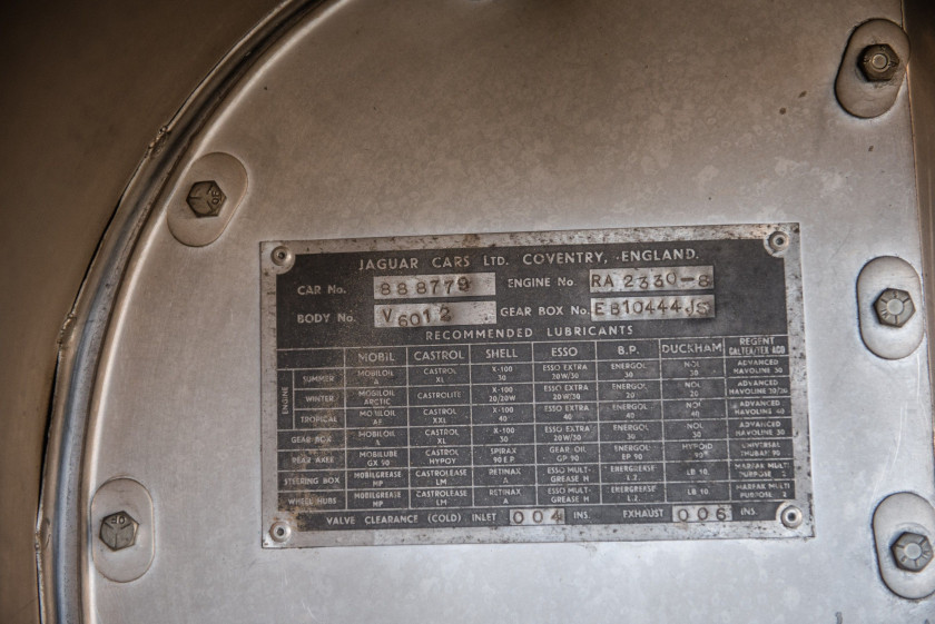 1963 Jaguar Type E Série 1 3,8L coupé préparation "lightweight"