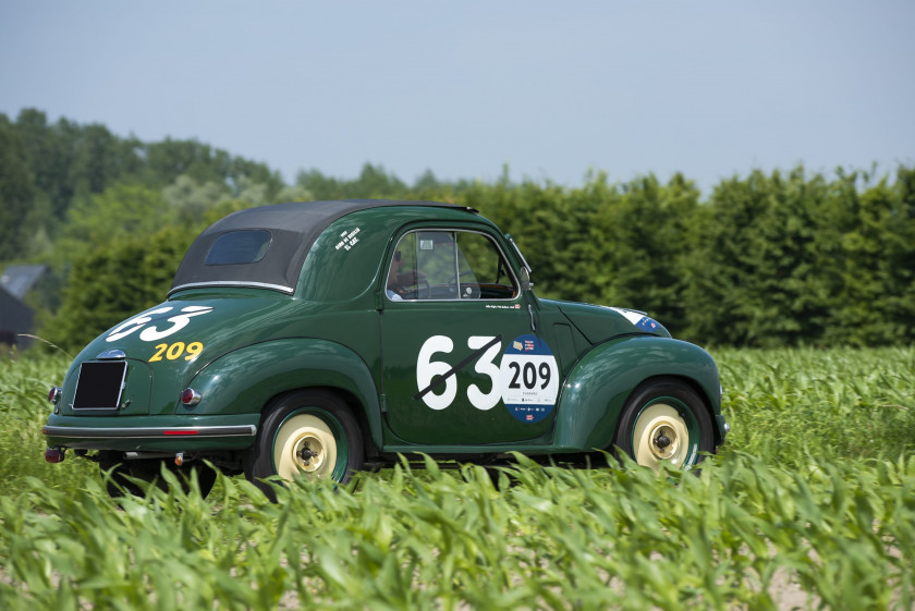 1951 Fiat 500C Topolino Ex-Mille Miglia 1952 et Giro di Sicilia 1952