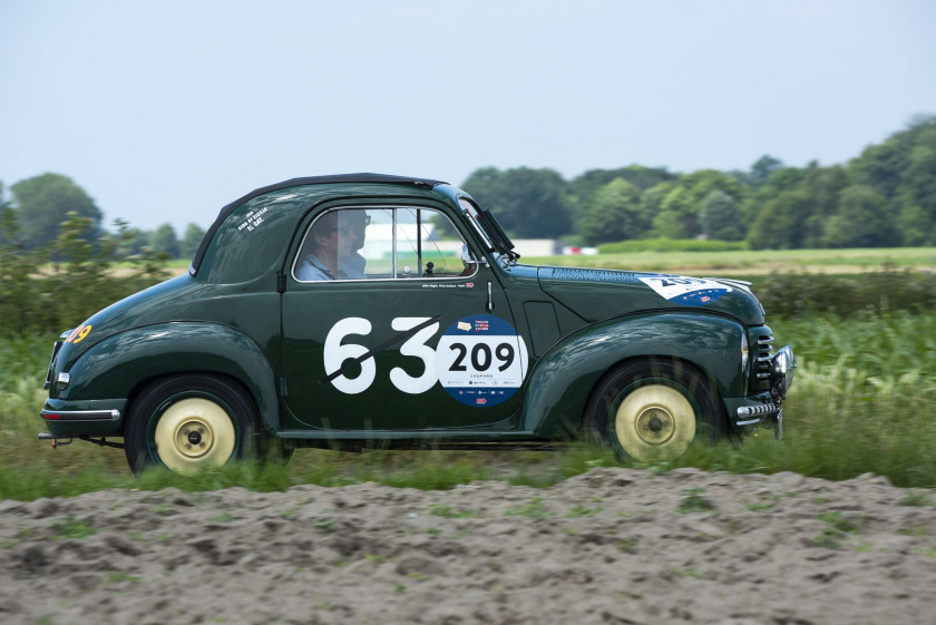 1951 Fiat 500C Topolino Ex-Mille Miglia 1952 et Giro di Sicilia 1952