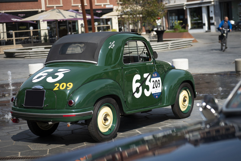 1951 Fiat 500C Topolino Ex-Mille Miglia 1952 et Giro di Sicilia 1952