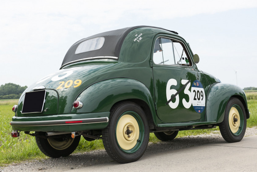 1951 Fiat 500C Topolino Ex-Mille Miglia 1952 et Giro di Sicilia 1952