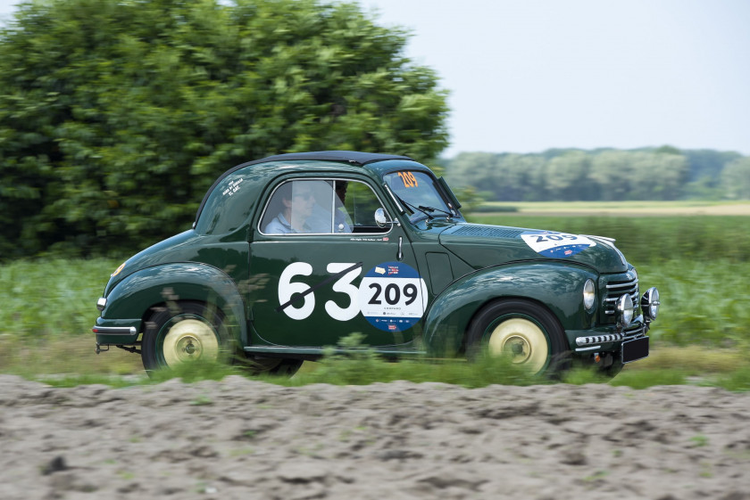 1951 Fiat 500C Topolino Ex-Mille Miglia 1952 et Giro di Sicilia 1952