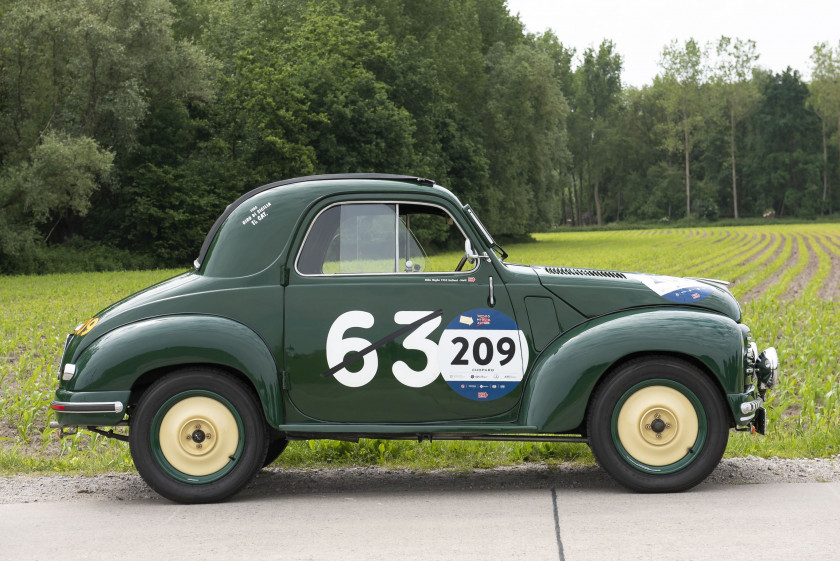 1951 Fiat 500C Topolino Ex-Mille Miglia 1952 et Giro di Sicilia 1952