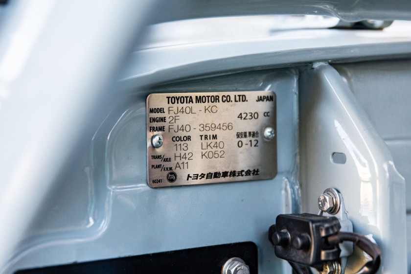 1983 Toyota FJ40 Série 4