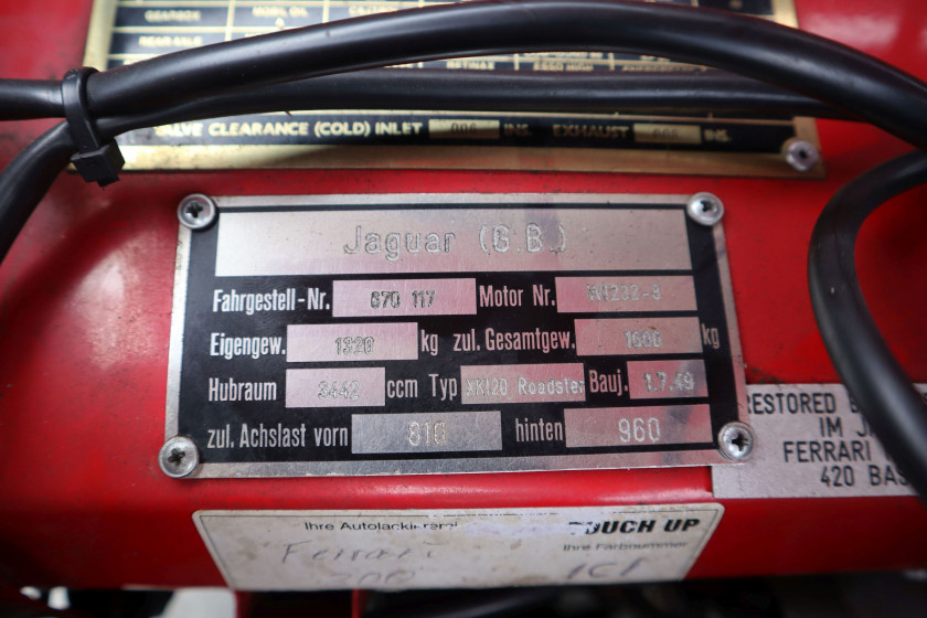 1950 Jaguar XK 120 roadster aluminium