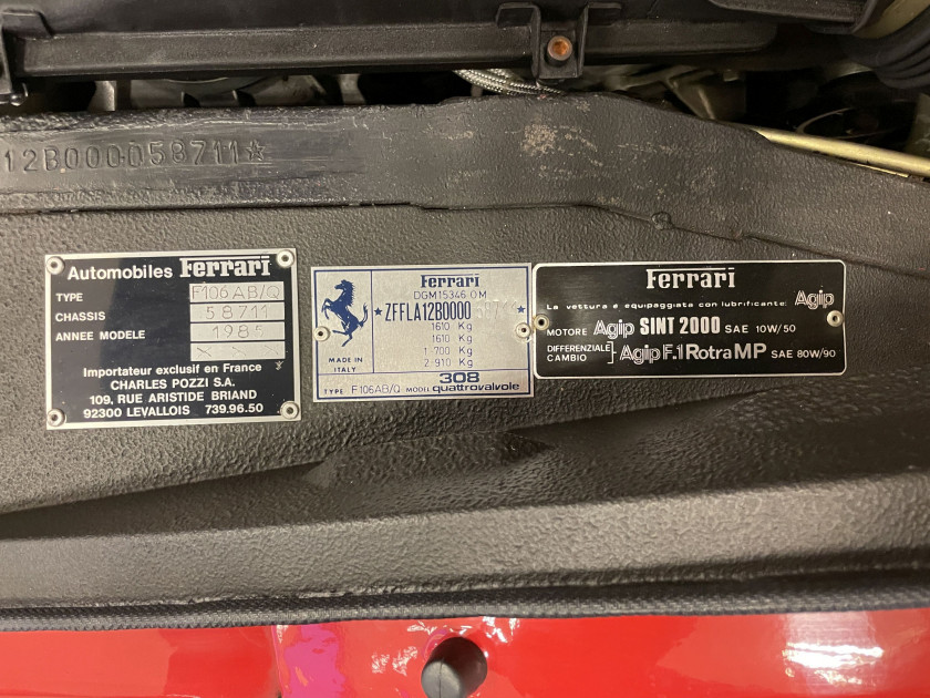 1985 Ferrari 308 GTBi Quattrovalvole