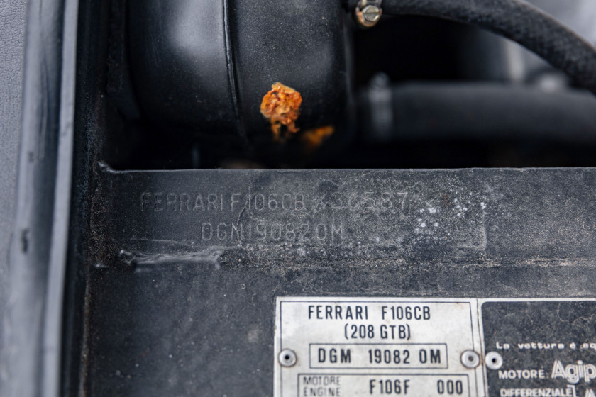 1981 Ferrari 208 GTB par Pininfarina  No reserve