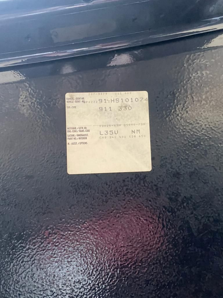 1987 Porsche 911 3,2L G50  No reserve