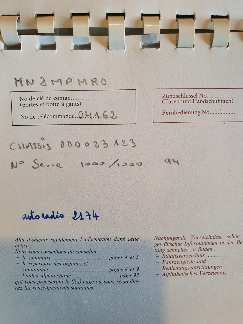 1989 Alpine GTA V6 Turbo Mille Miles  No reserve