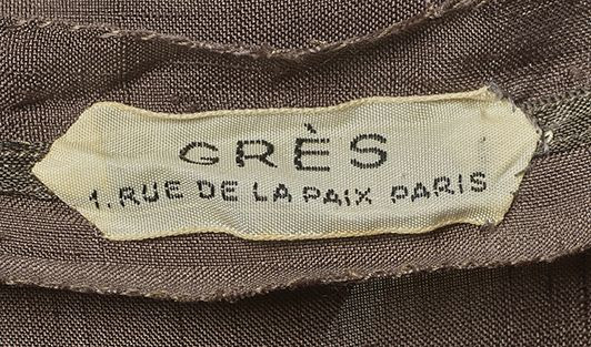 GRÈS Haute Couture - Circa 1949