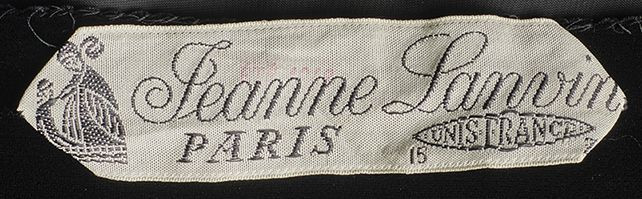 JEANNE LANVIN Haute Couture - Hiver 1937