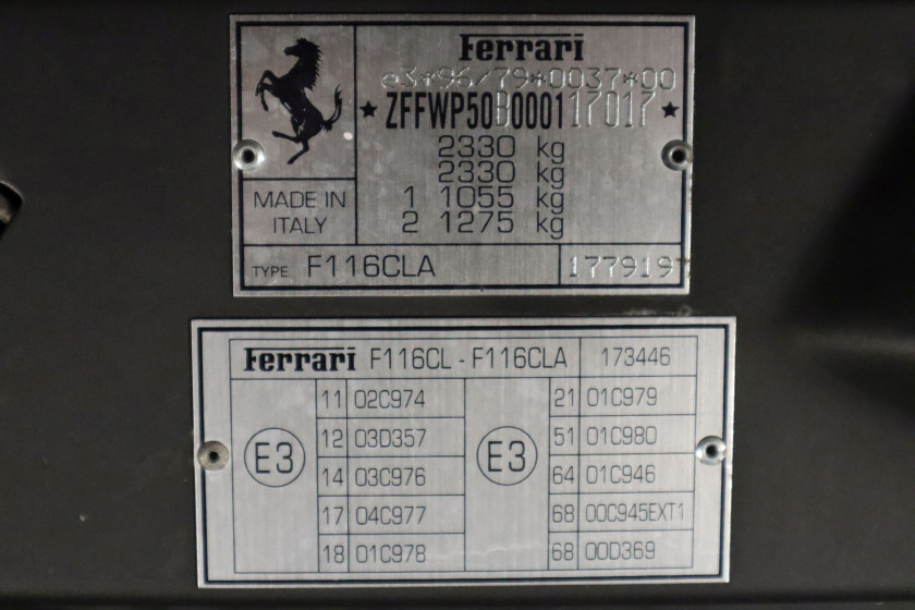 2000 Ferrari 456M GTA par Pininfarina  No reserve