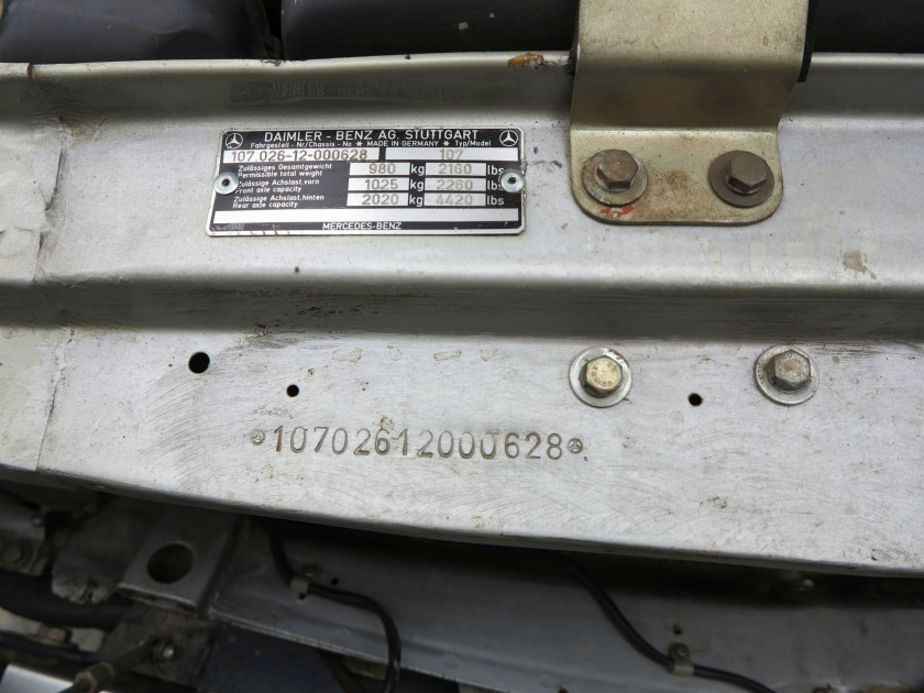 1979 Mercedes-Benz 450/500 SLC Rallye, voiture d'usine