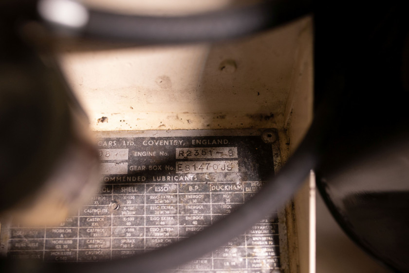 1961 Jaguar Type E 3,8L Série 1 cabriolet "plancher plat"