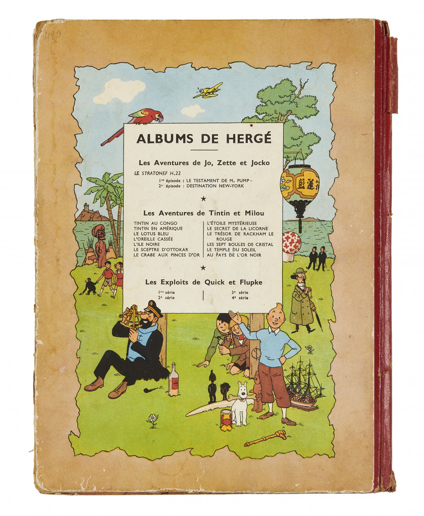 LOT DE 8 ALBUMS DE TINTIN