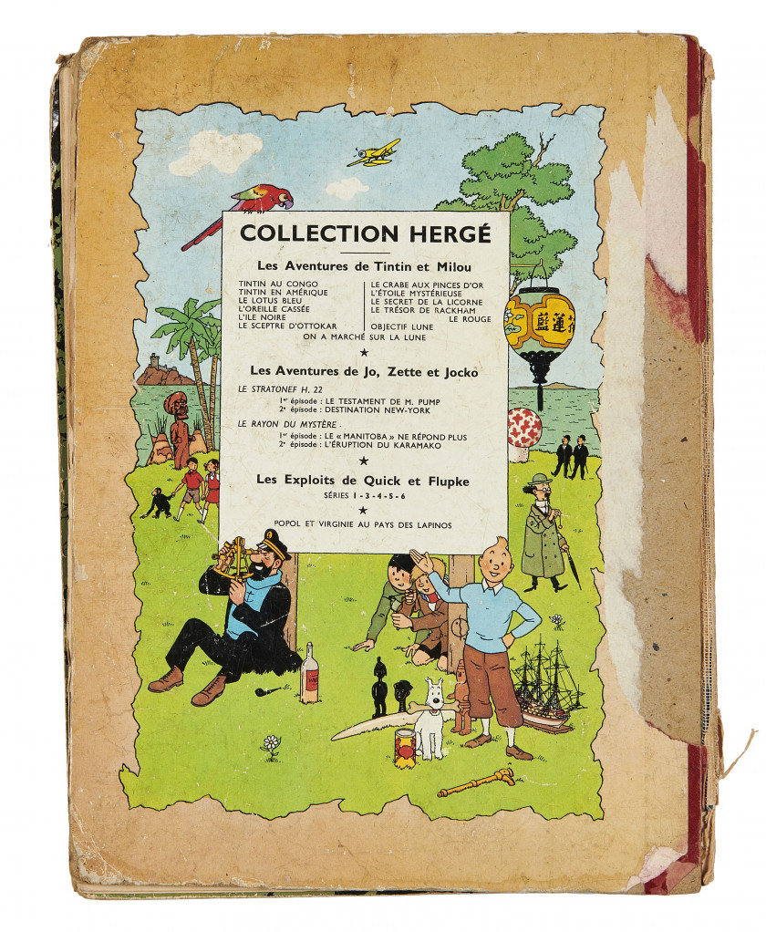 LOT DE 8 ALBUMS DE TINTIN