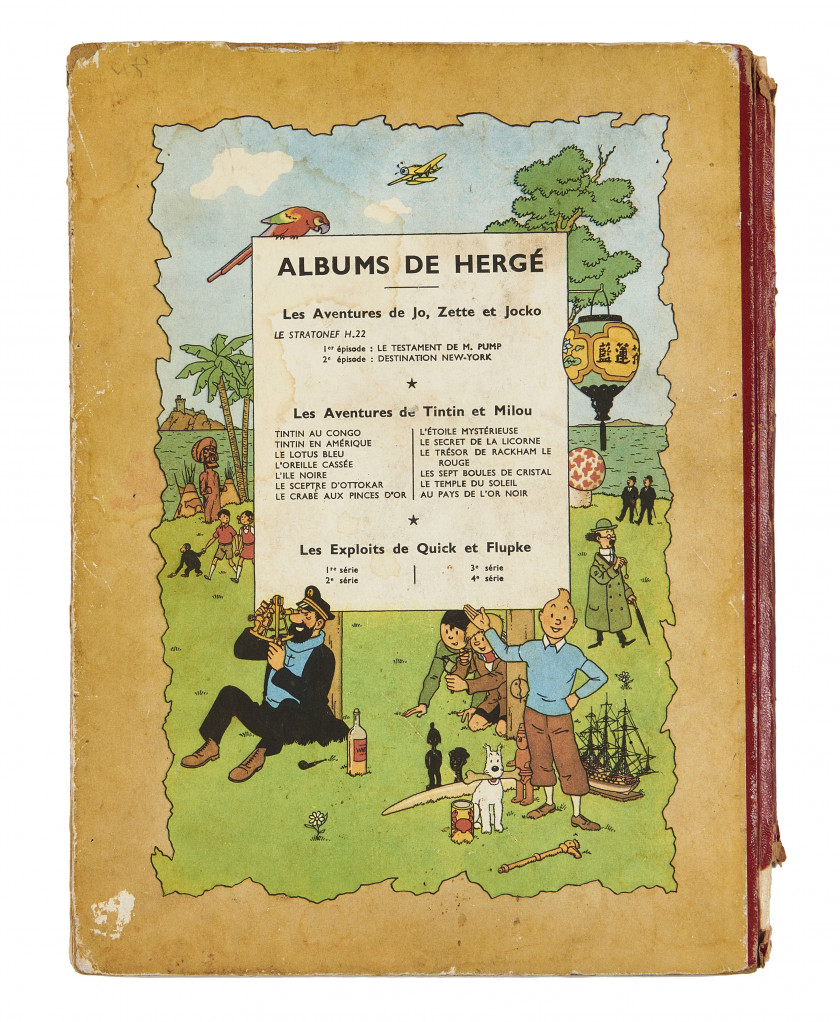 LOT DE 8 ALBUMS DE TINTIN