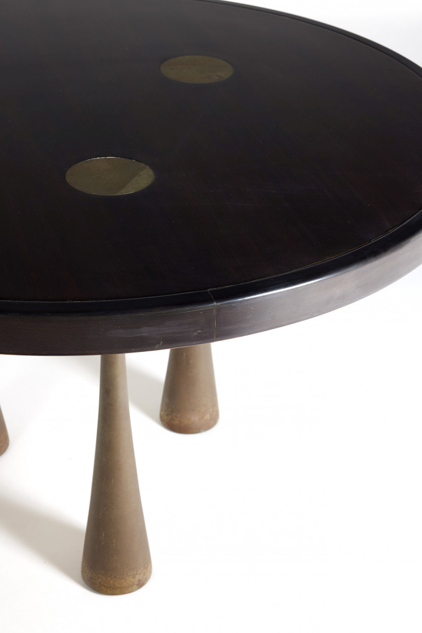 Angelo MANGIAROTTI 1921-2012 Table de salle à manger - circa 1972