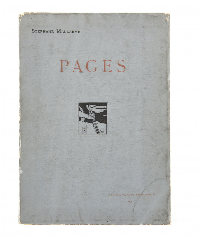 MALLARMÉ (Stéphane).- RENOIR Pages. Bruxelles, Edmond Denan, 1891. Grand in-8 (28,2 x 19,5 cm), broché.  1 f...